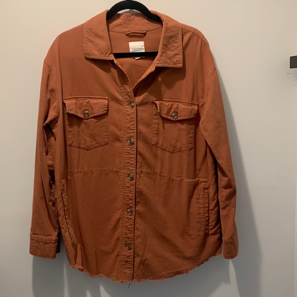 Gentle Fawn Rust Button-Up Utility Jacket